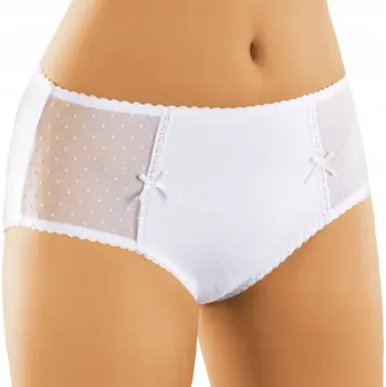 Kalhotky MODO 155 smyslné krajkové kalhotky tanga BÍLÉ XXL