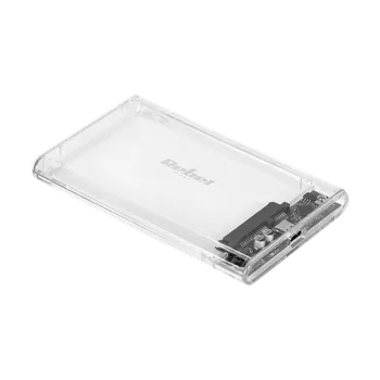 Průhledné pouzdro na disk 2,5" SATA USB C 3.1 Rebel