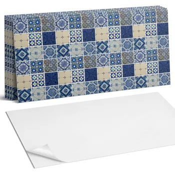 Samolepicí vinylové dlaždice do kuchyně, mozaikový vzor, 6 Ks, 60x30 cm