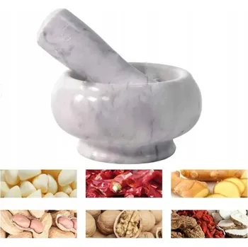 Hmoždíř KAMENNÝ HMOŽDÍŘ KUCHYŇSKÝ NA KOŘENÍ S TĚRKOU NA BYLINKY KOŘENÍ