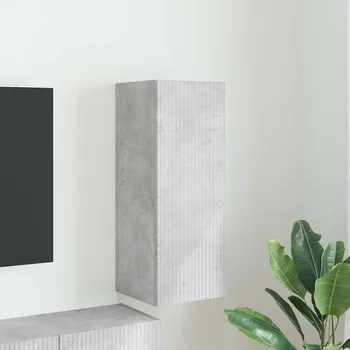 Televizní stolek vidaXL TV wall cabinet Nástěnný Beton 30 x 31 x 80 cm kompozitní dřevo