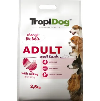 Krmivo pro psa TropiDog suché krmivo s krůta masem 2,5 kg