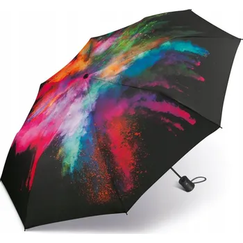 Deštník Happy Rain automatický skládací deštník s pouzdrem, vícebarevný