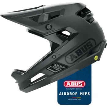 Cyklistická přilba ABUS Cyklistická helma Abus Airdrop Mips 52–58cm ČERNÁ