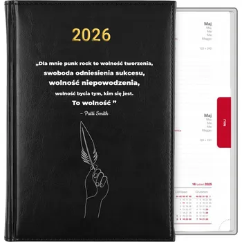 Kalendář Knižkový kalendář 2026 A5 černý