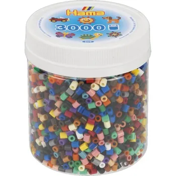 Dětské navlékací korálky Lowlands Zažehlovací korálky Hama MIDI 3000ks v dóze