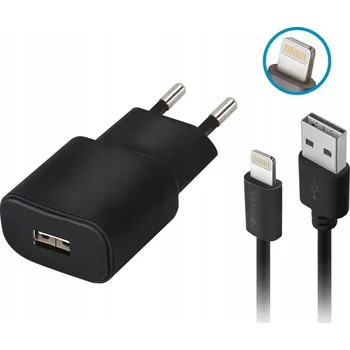 Forever síťová nabíječka TC-01 1x USB 2A černá + kabel Lightning