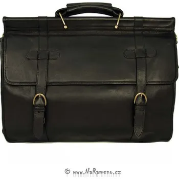 Cestovní taška Pánská kožená cestovní A3 aktovka HIDESIGN v koloniálním styly Roma černá