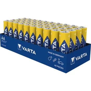 Článková baterie 40x alkalická baterie Varta Industrial PRO AA R6 LR6 1,5V