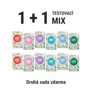 Prací prášek Výhodný testovací balíček 1+1: Prací papírky EcoHaus – 5 vůní + vánoční limitka