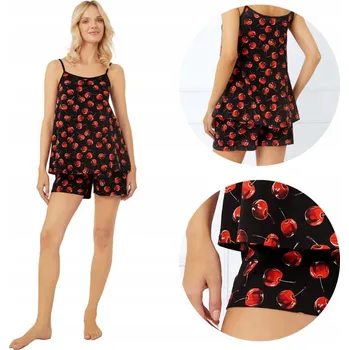 Dámské pyžamo Italian Fashion dámské pyžamo bavlna černé barvy velikost M