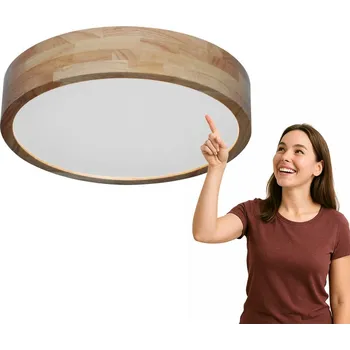 Italux Norton Stropní Svítidlo PLF-73827-3KS4KS65K-WO Bílý, dřevěný