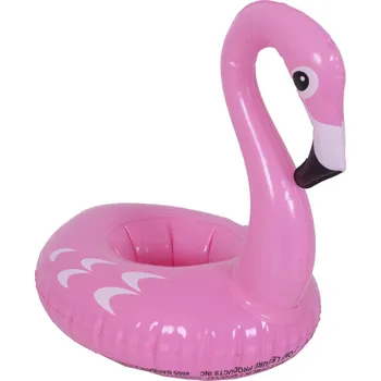 Nafukovací držák na kelímek SUNCLUB plameňák