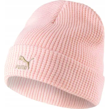 Čepice Puma zimní čepice beanie růžová, univerzální velikost