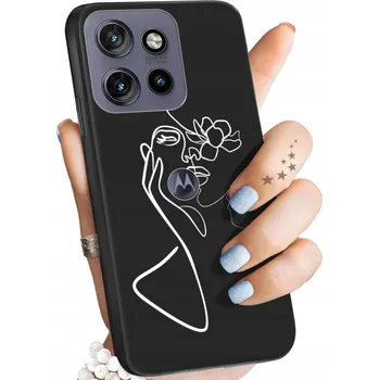 Pouzdro na mobilní telefon Zadní Kryt Hello Case pro Motorola Edge 50 Neo, bílý