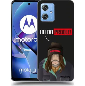Pouzdro na mobilní telefon Picasee silikonový černý obal pro Motorola Moto G54 5G - Bezďák