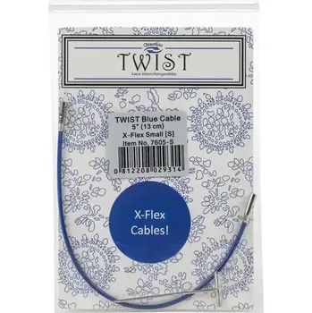 Jehlice ChiaoGoo Speciální Lanka Twist Blue X-Flex S 13Cm (ChiaoGoo Twist Blue Cable X-Flex S 13Cm)