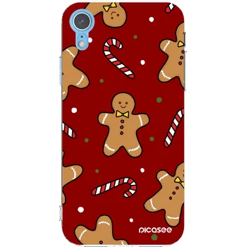 Pouzdro na mobilní telefon Picasee silikonový průhledný obal pro Apple iPhone XR - Gingerbread 2