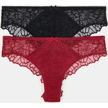 Kalhotky Sinsay - Sada 2 brazilských kalhotek s krajkou - vícebarevná - 119GF-MLC - 119GF-MLC-S