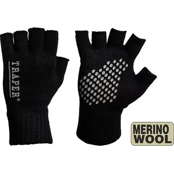 Rybářské oblečení Zimní rukavice Traper Gloves 1/2 Merino Wool