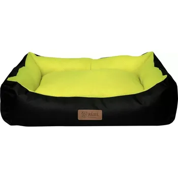 Pelíšek pro psa Hájek Pet Fashion HPF Pelech DONDURMA L -VR03 černo/žlutý fosfor