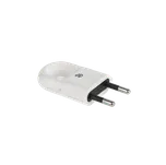 CABLETECH Síťová zástrčka bílá WTP2C-2 plochá