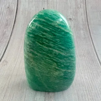 Amazonit leštěný freeform Madagaskar 7 cca 5,8 x 9,2 cm, 338 g