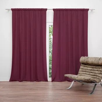 Závěs Sablio Závěs Bordó: 2ks 140x250cm