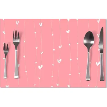 prostírání Sablio Prostírání Asymetrická srdíčka: 40x30cm