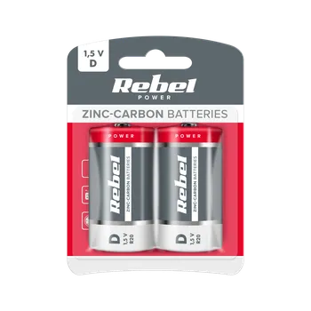 Článková baterie Rebel Baterie D R20 2ks BAT0084B