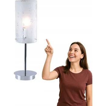 Lampička Stolní lampa Italux Valve stříbrná 60 W