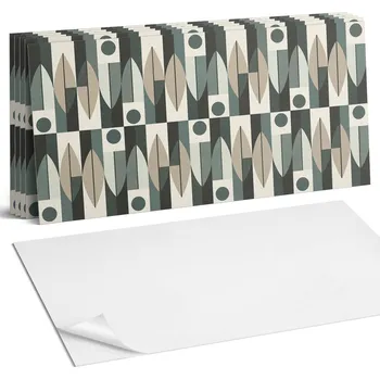 Dlažba Samolepicí vinylové dlaždice Abstraktní geometrický vzor 6 Ks 60x30 cm