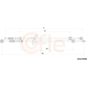 Tažné lanko, ruční převodovka COFLE 92.2CB.HY005