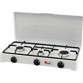 Turistický vařič Plynový vařič Parker 3hořáky s bezpečnostním zapalováním Varianta: 50 mbar - 7,65 kW