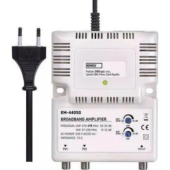 Televizní anténa EMOS EM-4405G 5G/LTE700 zesilovač / VHF / UHF
