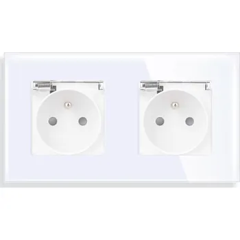 Elektrická zásuvka Bílá nástěnná Elektrická Zásuvka eLumos