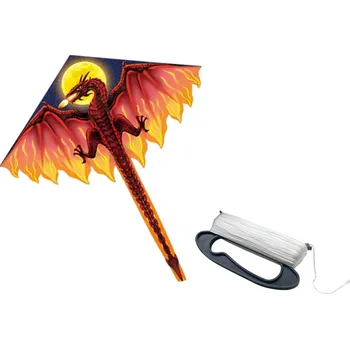 Hra na zahradu Velký drak s červeným dlouhým ocasem 170 cm x 130 cm