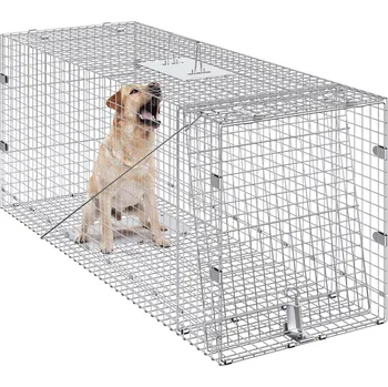 Vevor Klec na zvířata 50"×20"×26" pozinkovaná, skládací s rukojetí