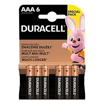 Článková baterie Duracell BASIC Jednorázová alkalická baterie AAA, 6-pack (42327)