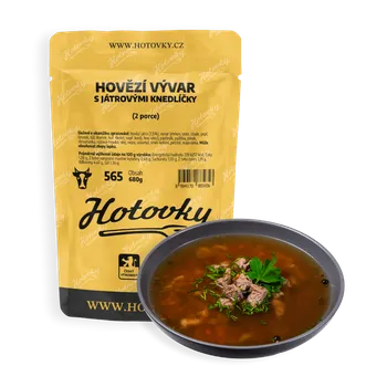 Hotové jídlo Hovězí vývar s játrovými knedlíčky (2 porce)