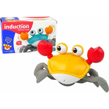 Hračka pro nejmenší Pohyblivý interaktivní krab se zvukem oranžový