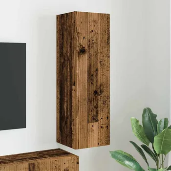 Televizní stolek vidaXL TV wall cabinet Staré dřevo 30 x 31 x 100 cm kompozitní dřevo