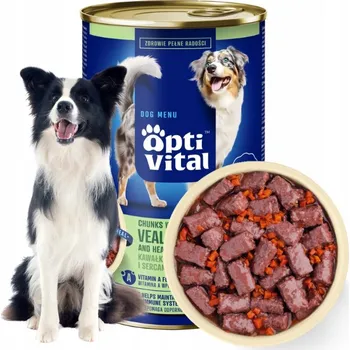 Krmivo pro psa Optivital mokré krmivo krmivo maso 1,25 kg