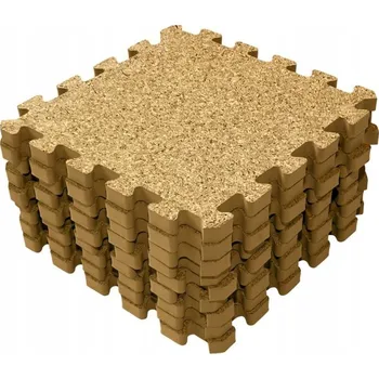 Hrací podložka puzzle korkové 90x90 cm