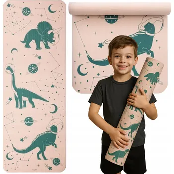 podložka na cvičení Myga dětská Podložka na jógu - Dino 3mm