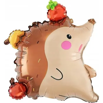 Balónek FÓLIOVÝ BALÓNEK K NAROZENINÁM LESNÍ ZVÍŘÁTKA JEŽEK VELKÝ NA HELIUM DEKORACE