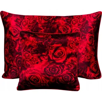 Povlečení 100% hedvábný povlak na polštář 70x80 Polštář Povlečení s květinami Romance