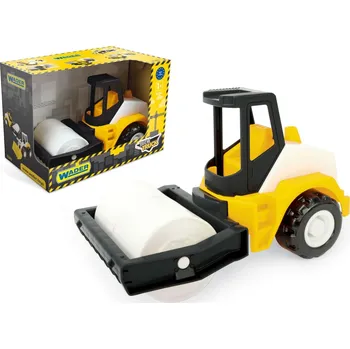 Dětské zboží Auto stavební válec Tech truck plast 23cm v krabici 26x18x14,5cm Wader 12m+