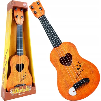 Hudební nástroj pro děti Plastová kytara Trifox Ukulele hnědá