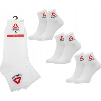 Pánské ponožky Ponožky Reebok D0850 01 bílé, velikost 37-39